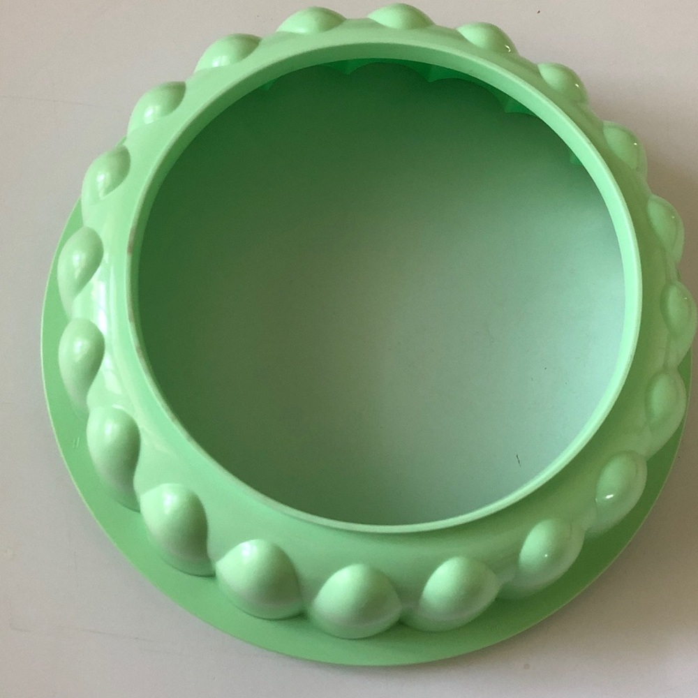 Vintage Tupperware Mint Green Jel-Ring Jello Mold Set 3-Piece #1202 - Picture 5 of 12